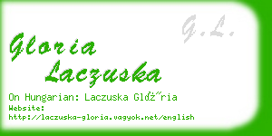 gloria laczuska business card